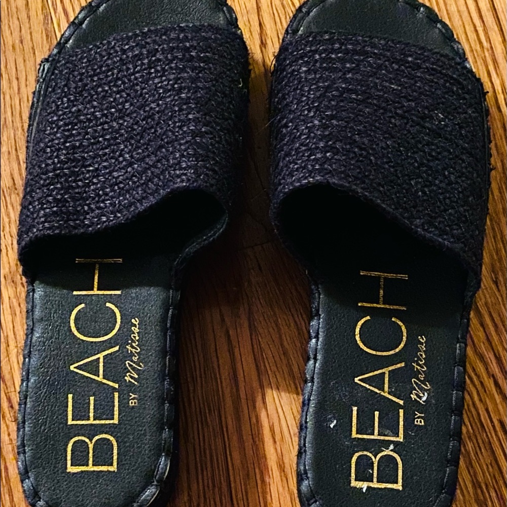Beach by Matisse Del Mar, black, size 9